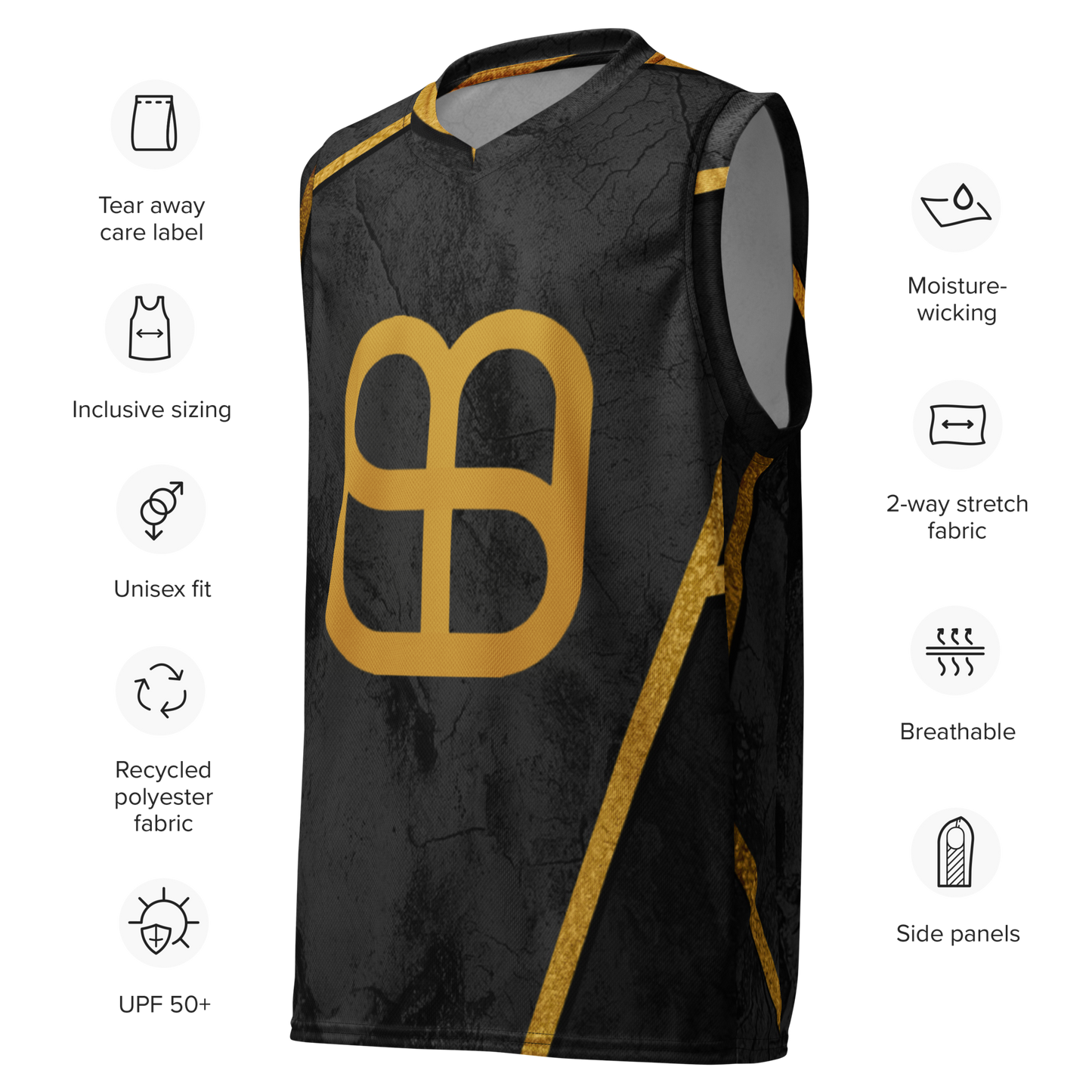Successful Musik Royal Recycled Unisex Basketball Jersey